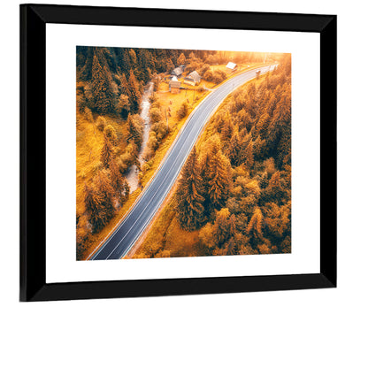 Carpathian Autumn Road Wall Art