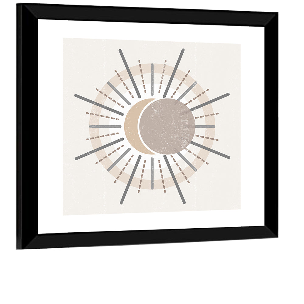 Sun Print Boho Minimalist II Wall Art