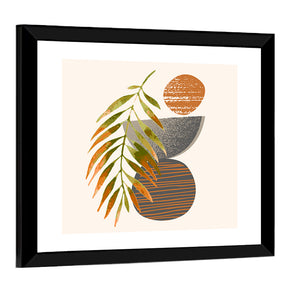 Tropical Palm Leaf Minimalist Wall Art