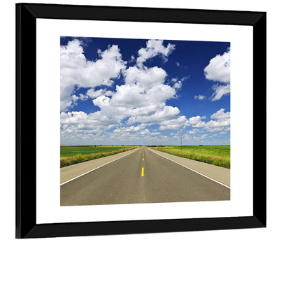 Saskatchewan Prairies Highway Wall Art