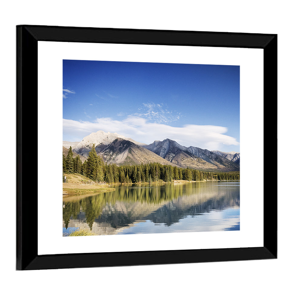 Minnewanka Lake Reflection Wall Art