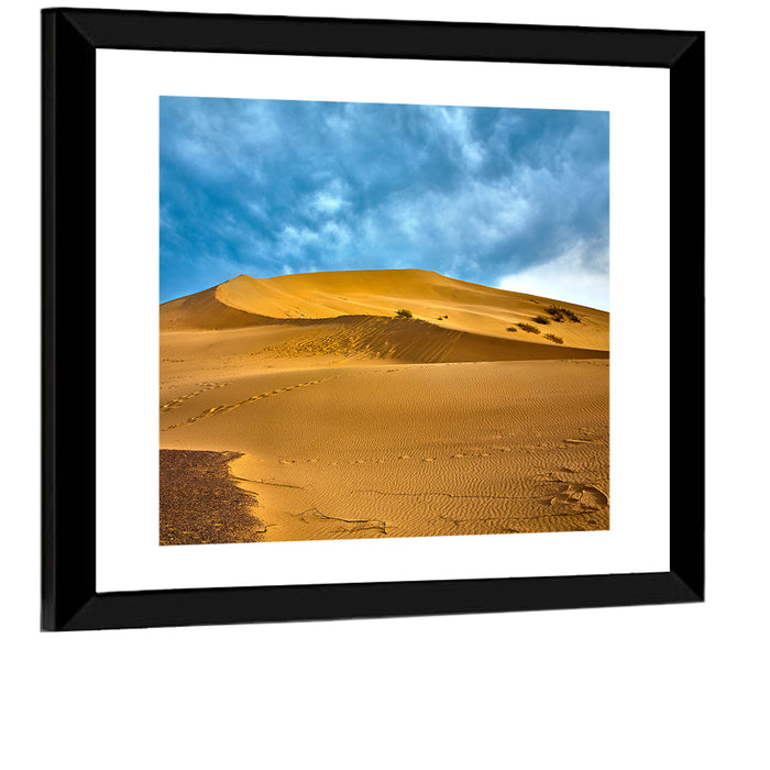 Altyn Emel Sand Dunes Wall Art as a framed print