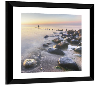 Michigan Shoreline Pilings Wall Art