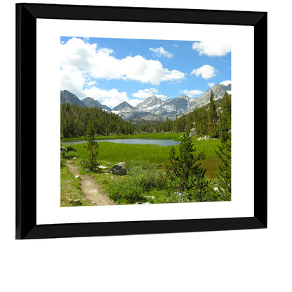 Sierra Nevada Trail to Snow Capped Peaks Wall Art