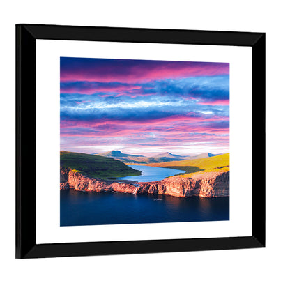 Sørvágsvatn Sunset Wall Art