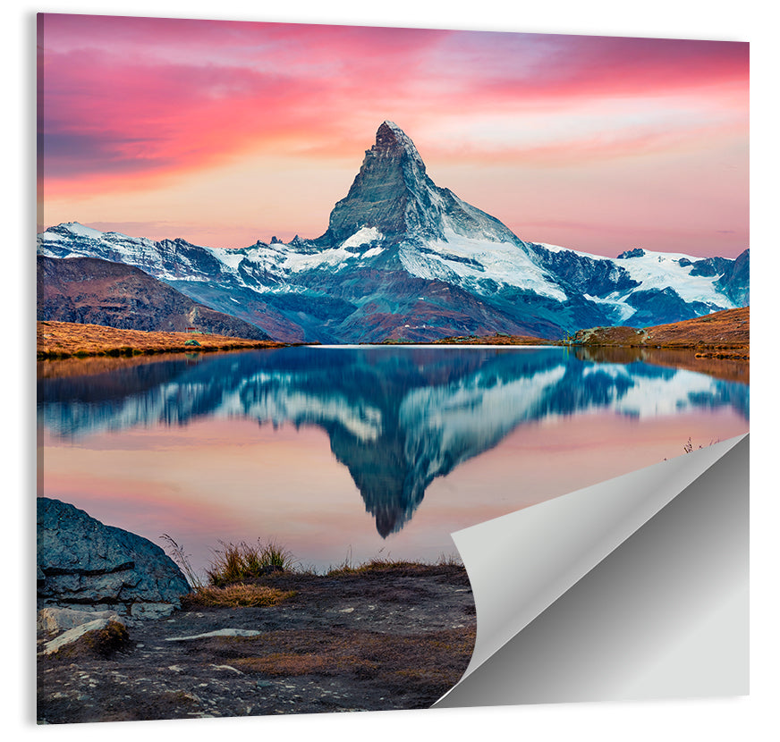 Matterhorn Reflection at Stellisee Wall Art
