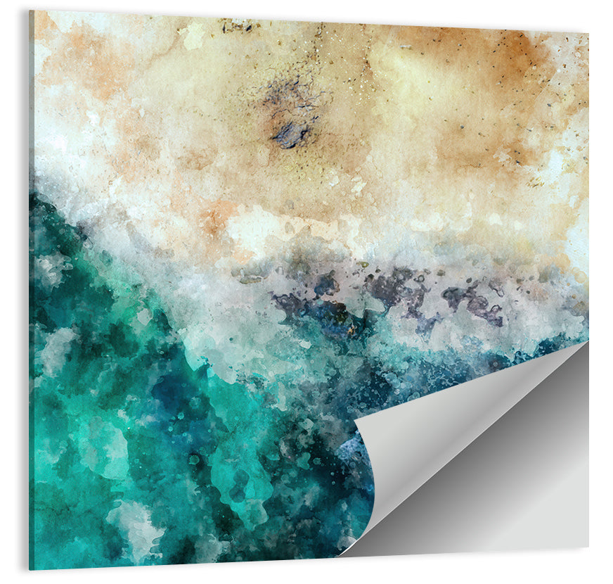 Aerial Beach Abstract Wall Art