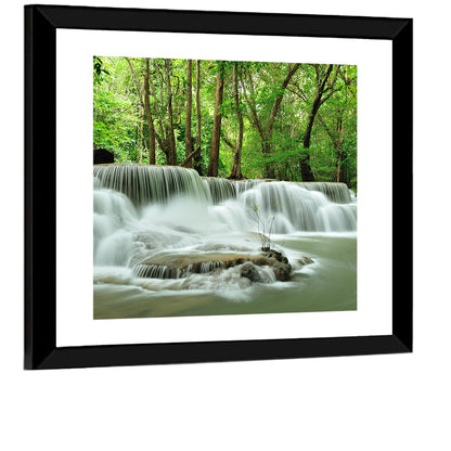 Erawan Falls Forest Cascade Wall Art