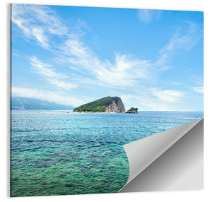 Budva Sea Cliff Wall Art