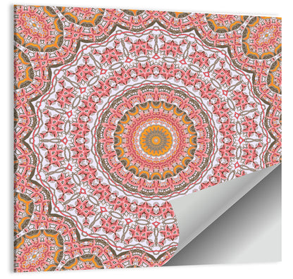 Pink Mosaic Mandala Wall Art