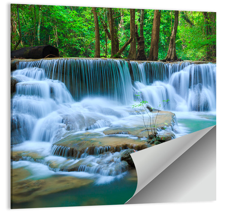 Huay Ma Khamin Erawan Waterfall Wall Art