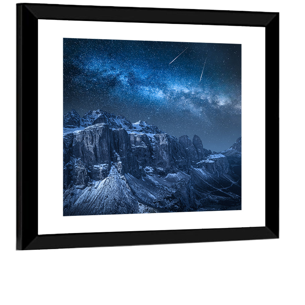Passo Gardena & Milky Way Wall Art