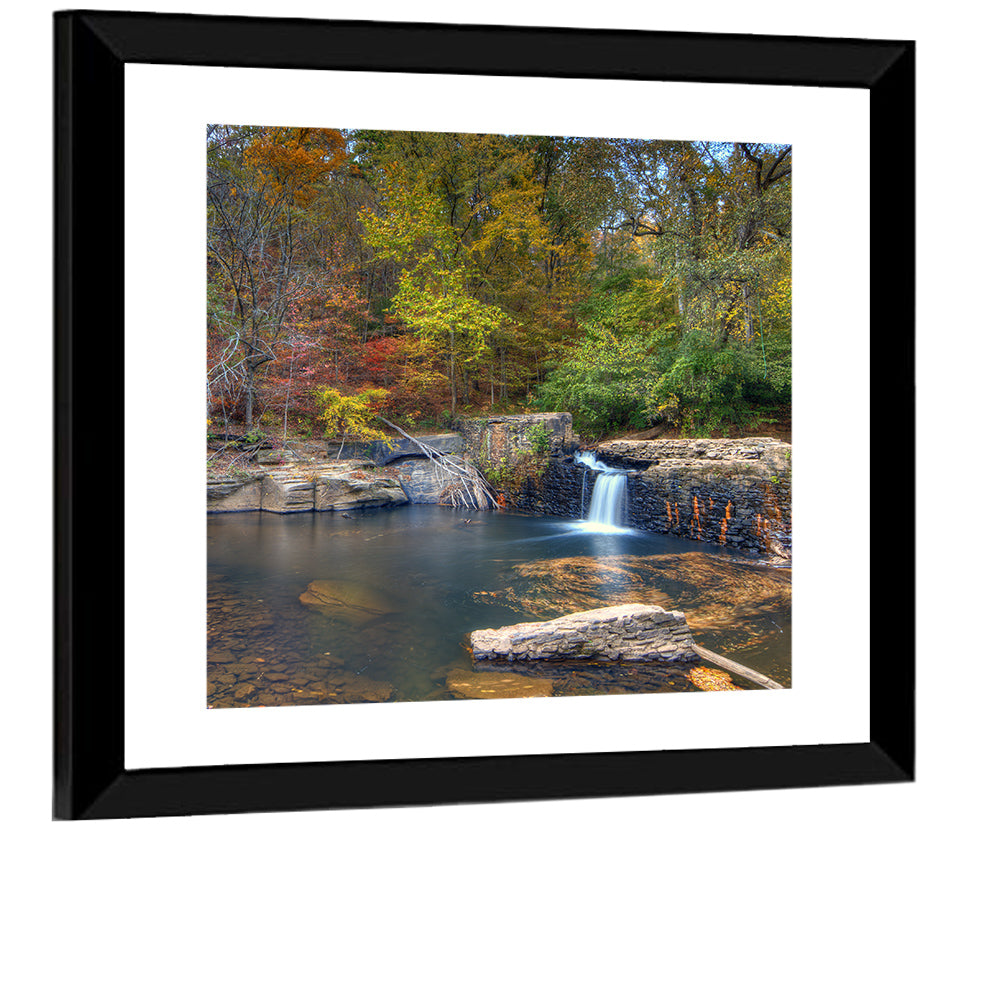 Freeman Mill Stone Dam Pond Wall Art