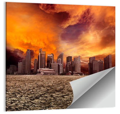 Desolate Singapore Skyline Wall Art