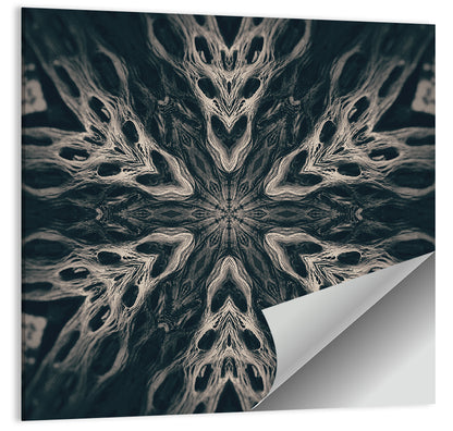 Black Gothic Demon Mandala Wall Art