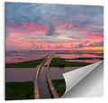 Mobile Bay Causeway at Dusk Wall Art