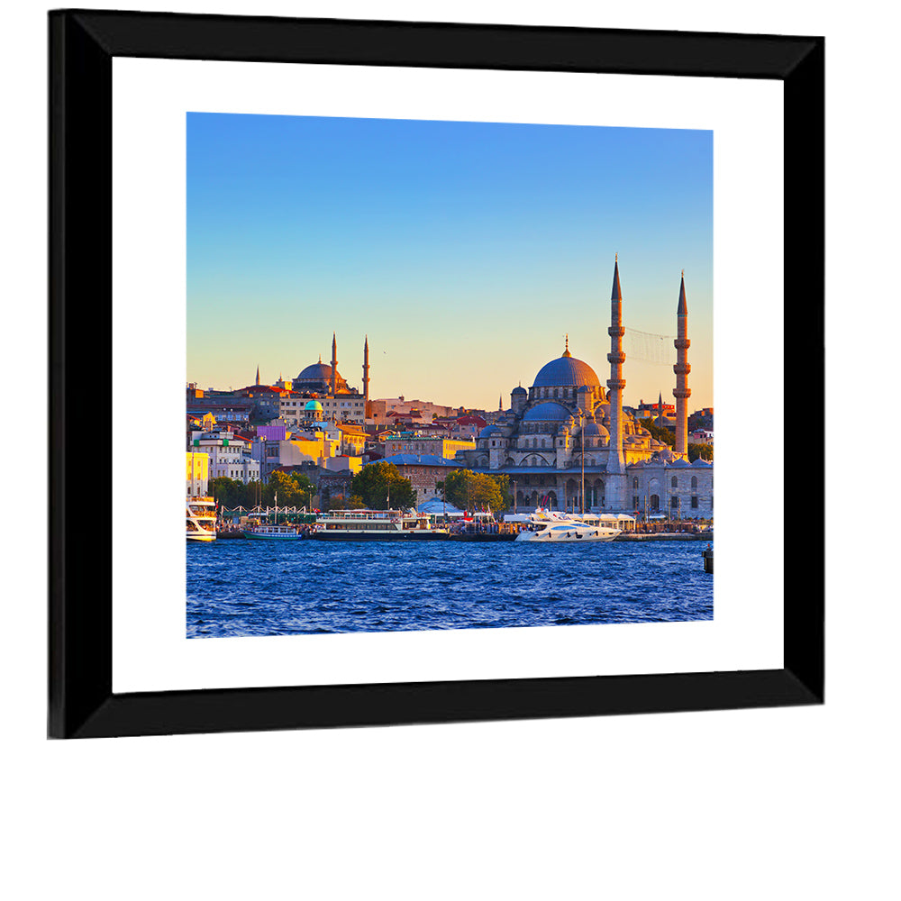 Istanbul Sunrise at Yeni Cami Wall Art