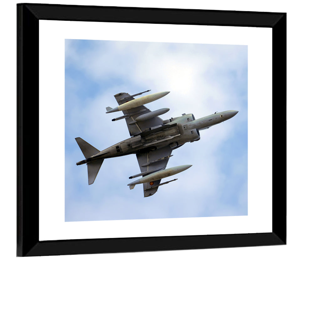 Low Angle Fighter Jet Overhead Wall Art