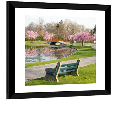 Harrisburg Park Cherry Blossoms Wall Art