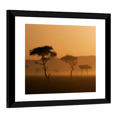Massai Mara Morning Mist Wall Art
