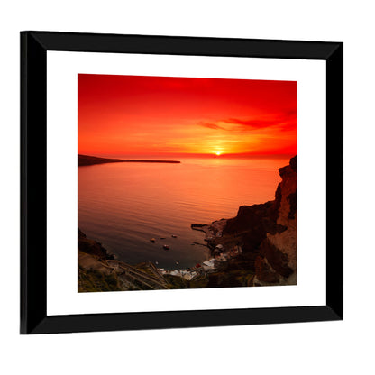 Ammoudi Bay Sunset, Oia Wall Art