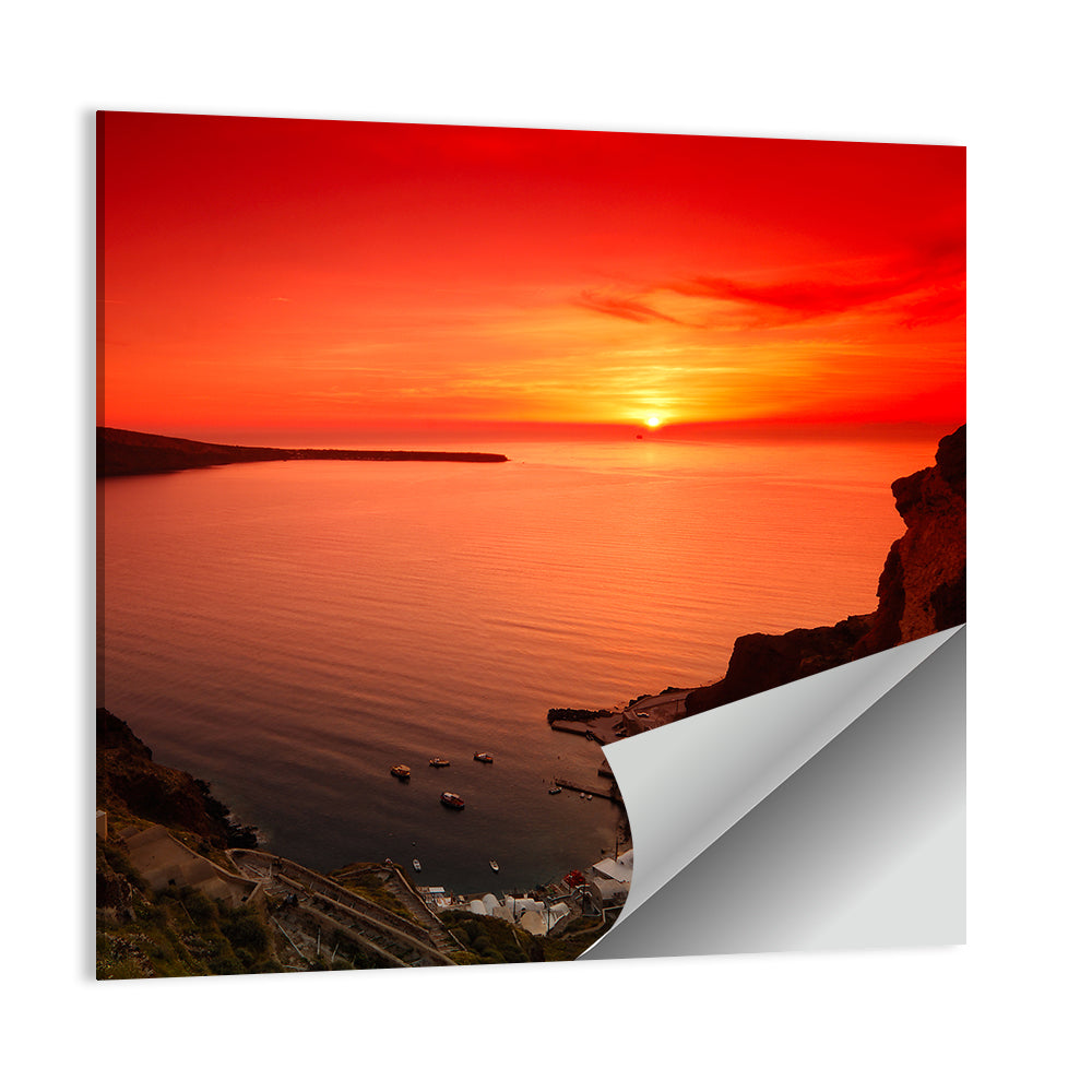 Ammoudi Bay Sunset, Oia Wall Art