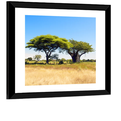 Acacia and Baobab Trees Wall Art