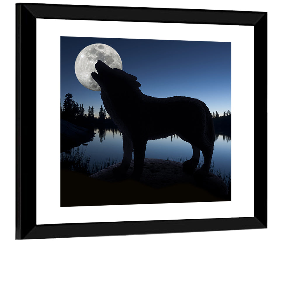 Howling Wolf Wall Art