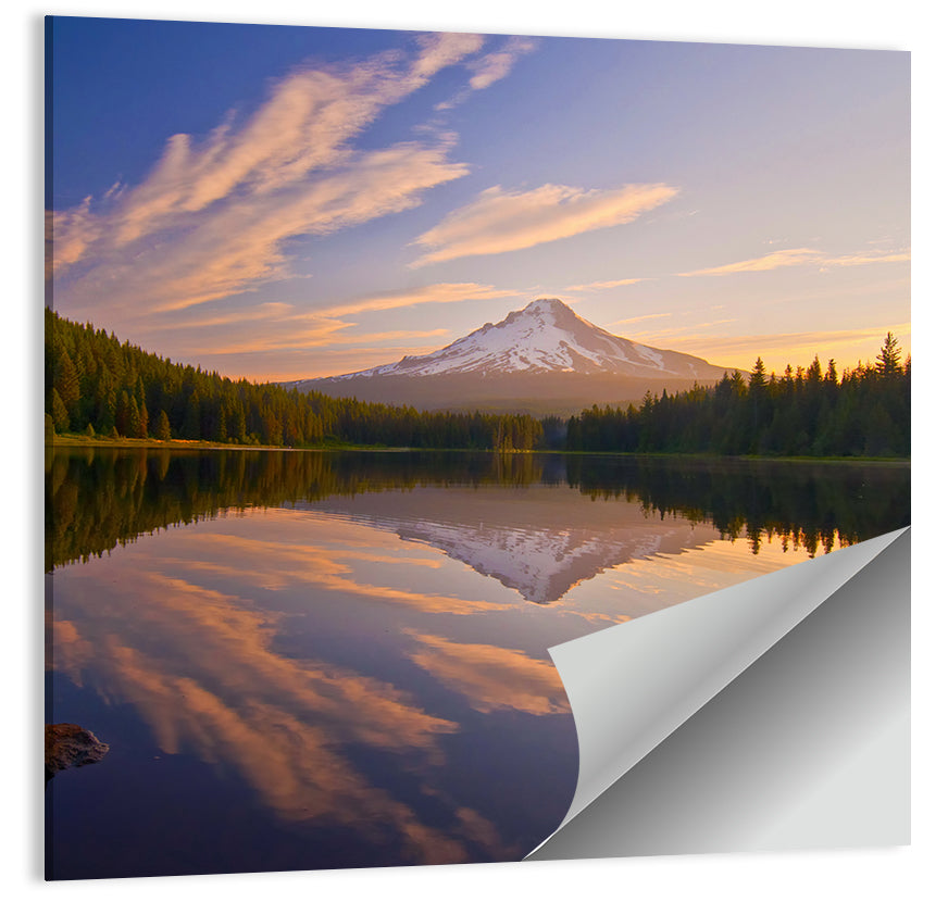 Mount Hood Reflection at Trillium Lake Wall Art