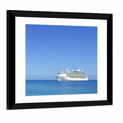 Cruise Ship in Open Sea Wall Art