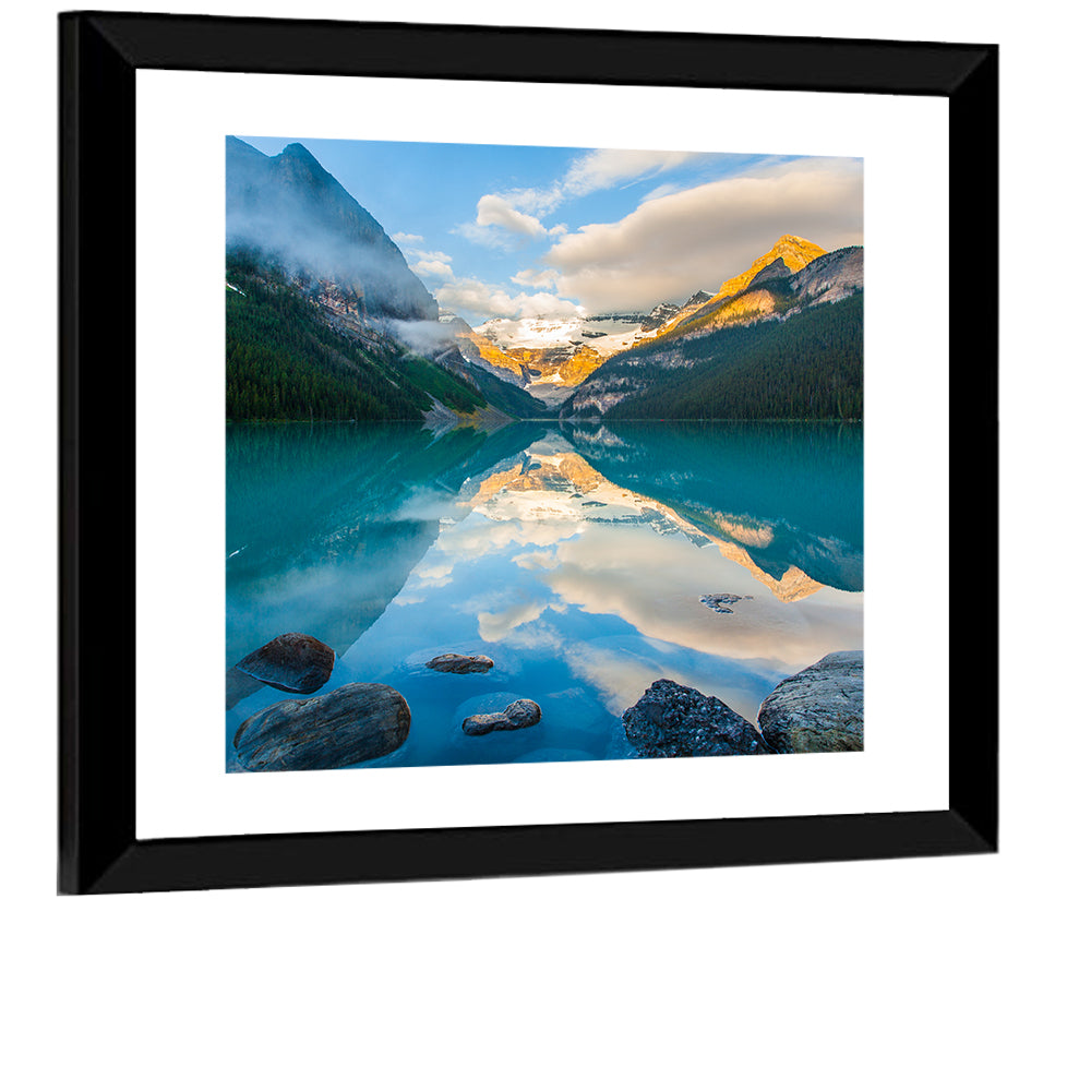 Lake Louise Sunrise Reflection Wall Art