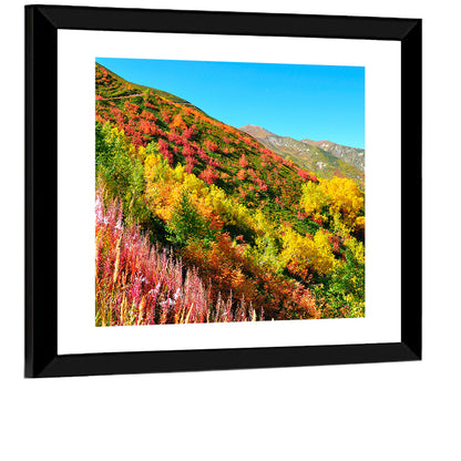 Svaneti Autumn Mountain Landscape Wall Art