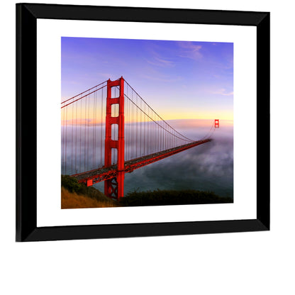 Foggy Golden Gate Bridge Wall Art