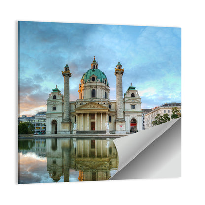 Karlskirche at Golden Hour Wall Art