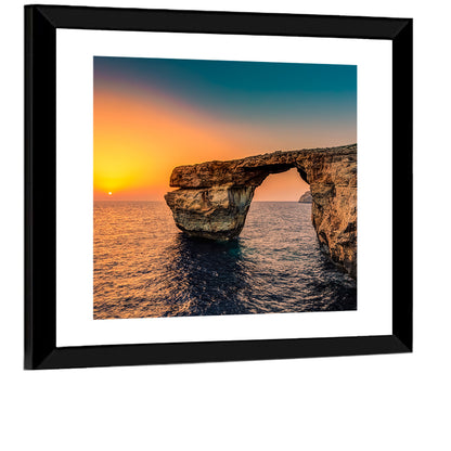 Azure Window Sunset, Dwejra Wall Art
