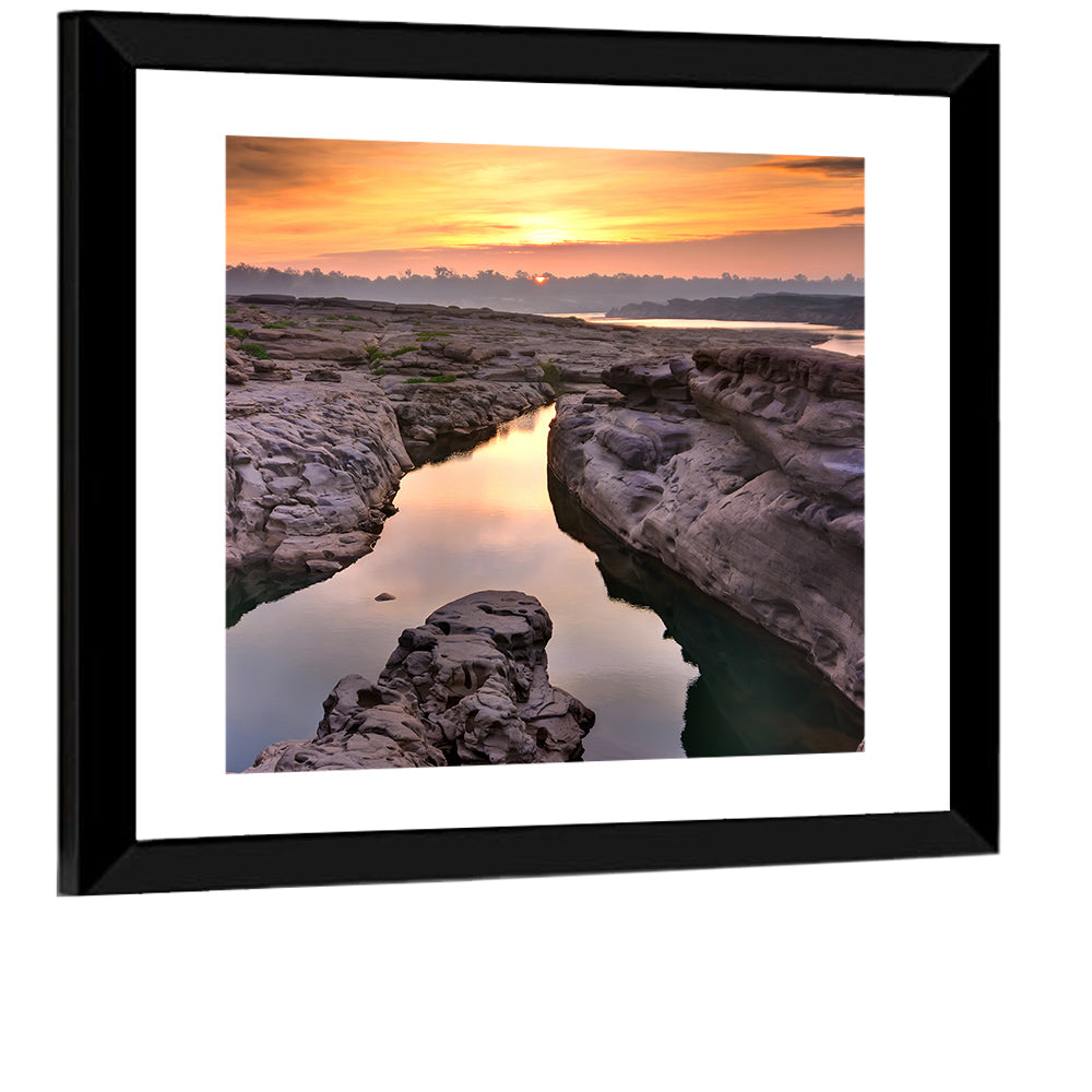 Sam Phan Bok Sunrise River Canyon Wall Art