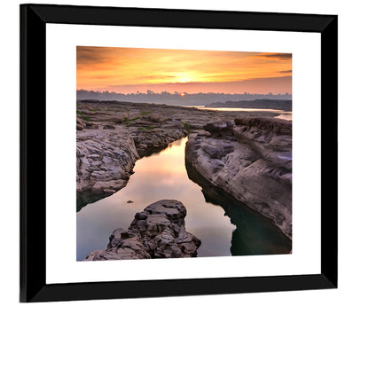 Sam Phan Bok Sunrise River Canyon Wall Art