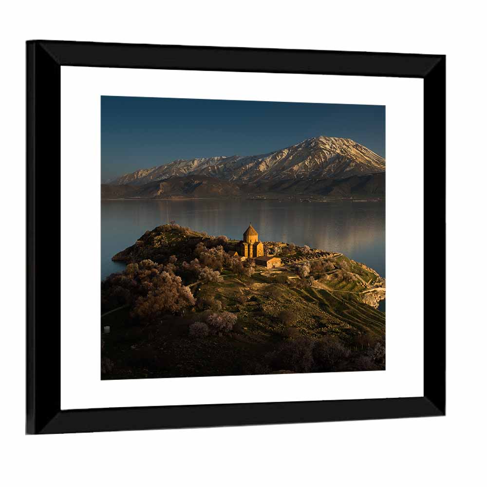 Akdamar Cathedral on Lake Van Wall Art