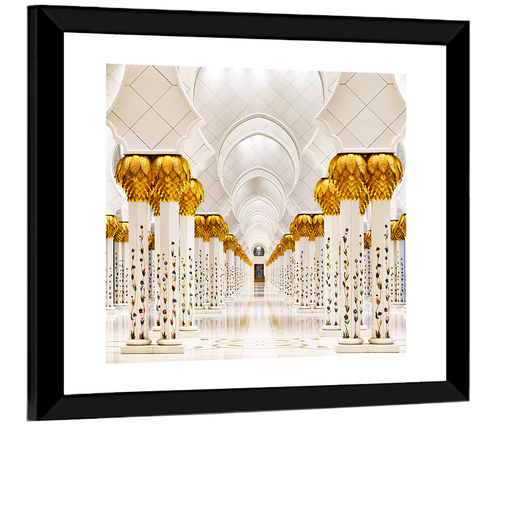 Sheikh Zayed Grand Mosque Colonnade Wall Art