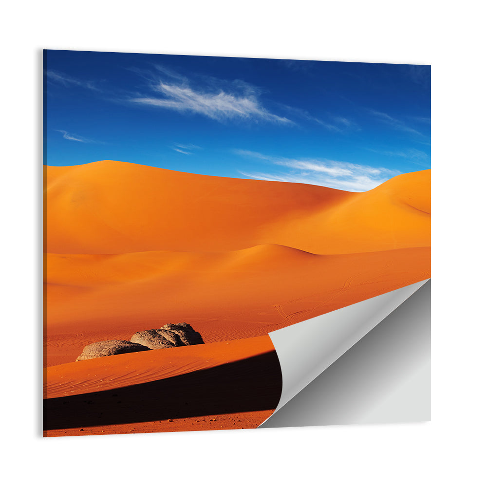 Solitary Figure on Sahara Dunes Wall Art