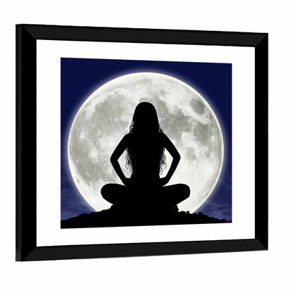 Young Woman Meditating Wall Art
