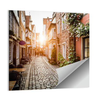 Schnoorviertel Cobblestone Lane Wall Art