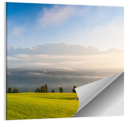 Sunlit Mountain Clouds Wall Art