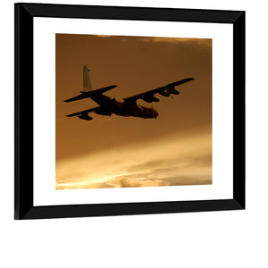 Military Freight Transport Plane Wall Art