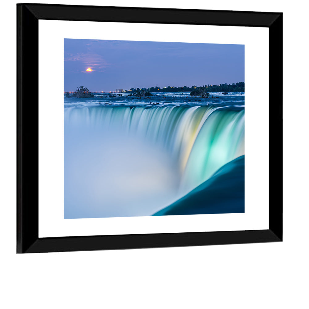 Horseshoe Falls by Moonlight Wall Art