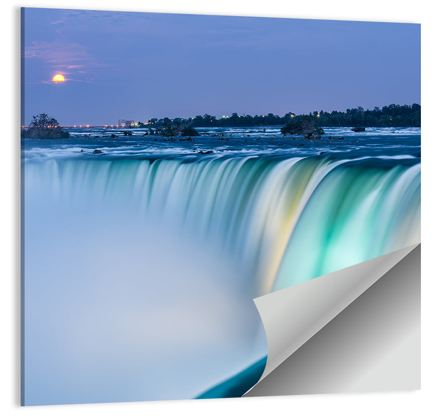 Horseshoe Falls by Moonlight Wall Art