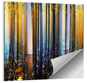 Forest Trees Abstract Wall Art