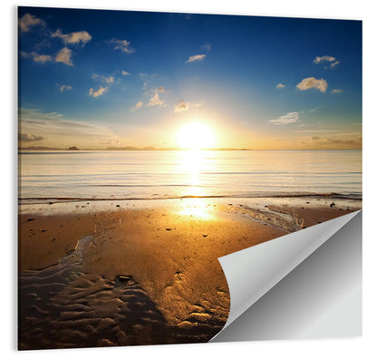 Sunrise Over Rippling Sand Wall Art