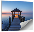 Pamlico Sound Twilight Gazebo Wall Art