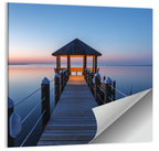 Pamlico Sound Twilight Gazebo Wall Art